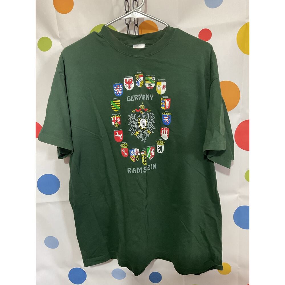 Vintage Stedman XXL Tee Germany Ramstein Green - Picture 7 of 11